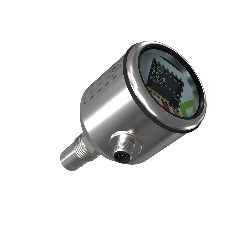 NIR backscattering sensor in compact design with display